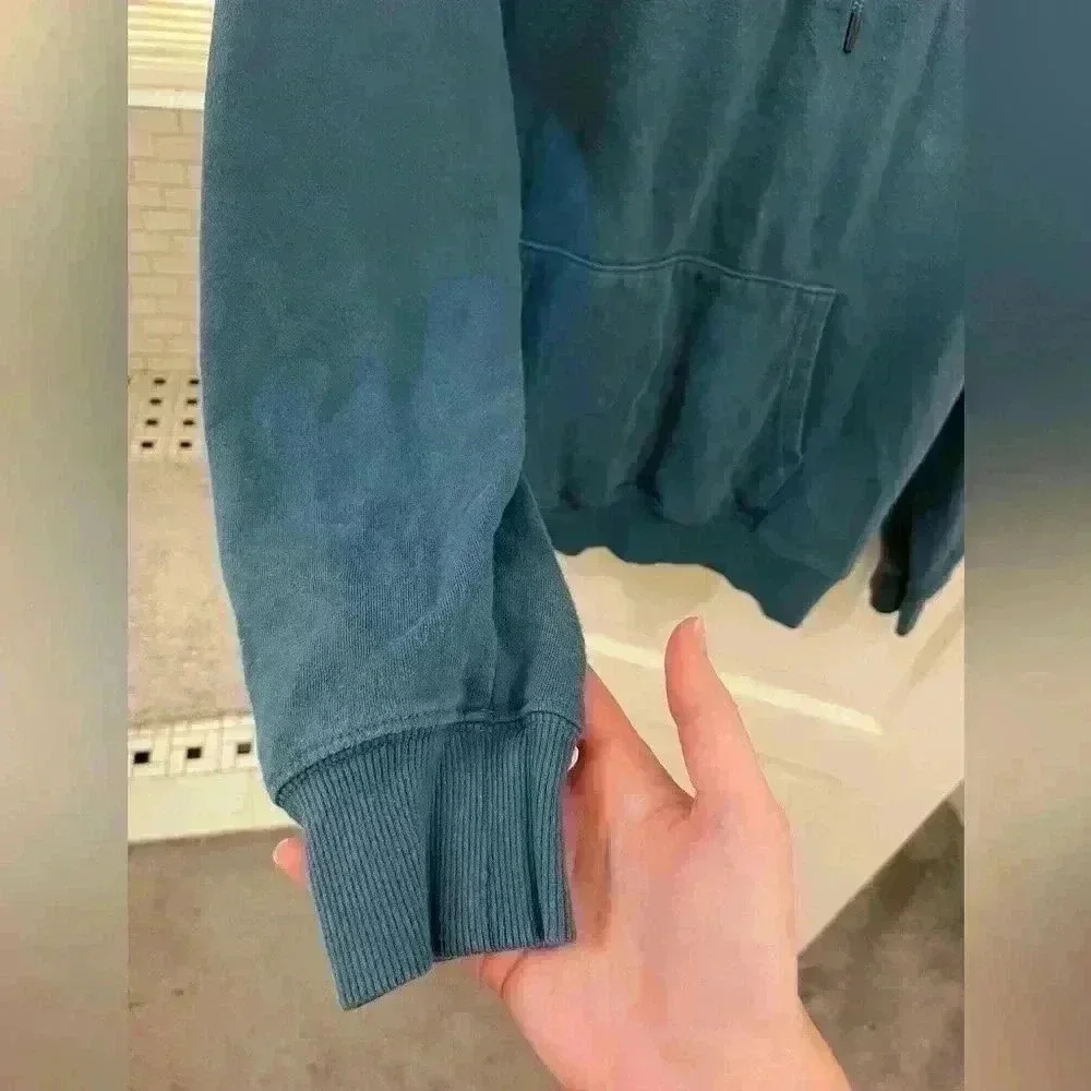 The North Face dusty blue casual hoodie size mens small‎